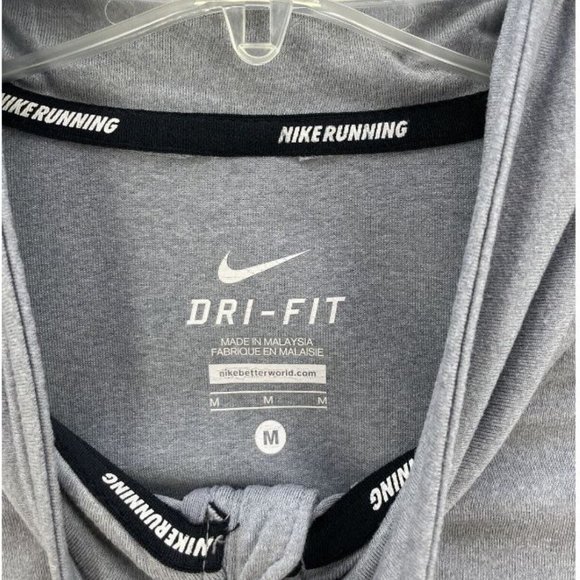 NIKE ELEMENT MENS DRI-FIT 1/4 ZIP PULLOVER SHIRT - GREY SIZE MEDIUM - Picture 5 of 5